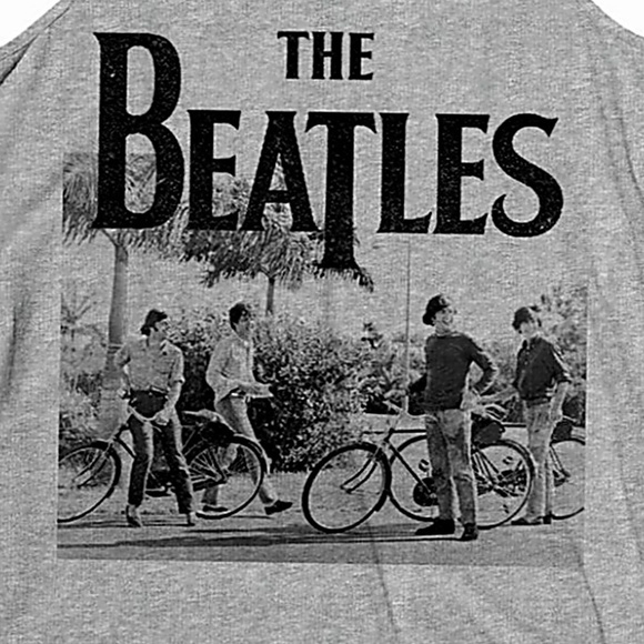 The Beatles Bycycles Logo rock Tank Top M NWT - Picture 2 of 2